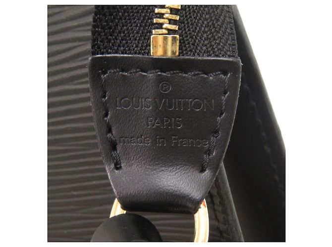 Borsa Louis Vuitton Pochette Accessoires Epi Nero - vista 7