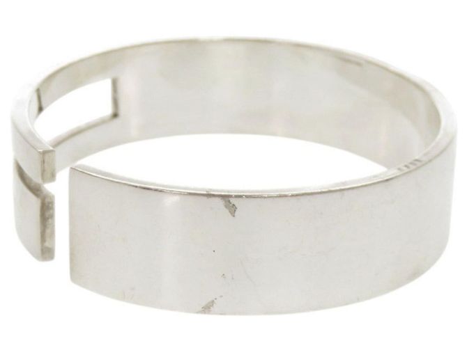 Bracciale rigido Gucci Cutout G Logo in argento - vista 3