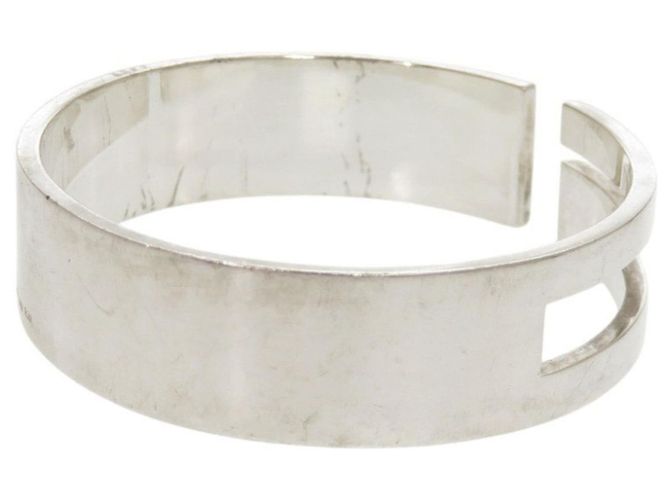 Bracciale rigido Gucci Cutout G Logo in argento - vista 5