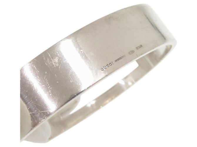 Bracciale rigido Gucci Cutout G Logo in argento - vista 6