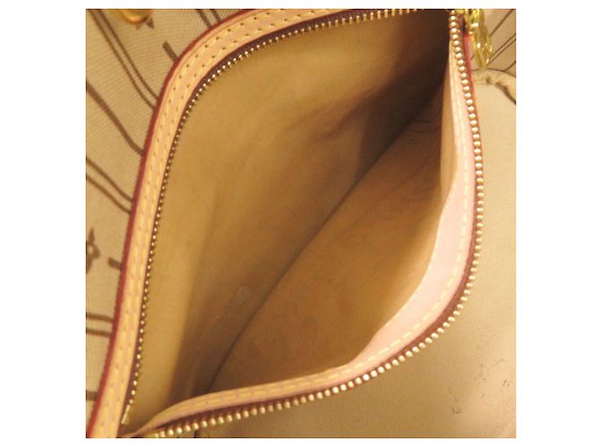 Borsa Tote Louis Vuitton Neverfull PM Monogram Beige - vista 6