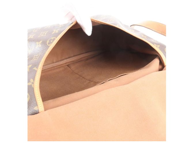 Louis Vuitton Monogram Saumur 35 Leder Schultertasche Braun - Ansicht 7