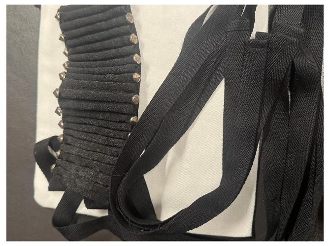 Collo plissettato con borchie nero Ann Demeulemeester - vista 3