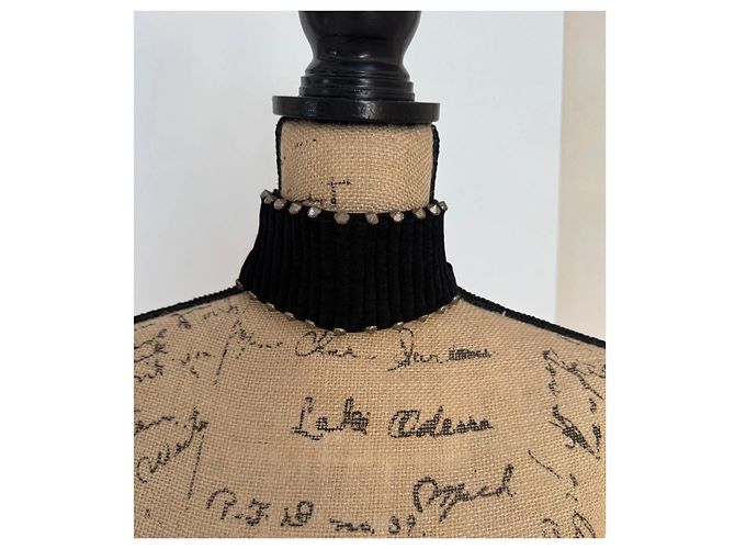 Collo plissettato con borchie nero Ann Demeulemeester - vista 6