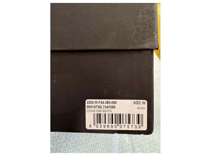 Ann Demeulemeester Schwarze Leder Plateaustiefel Overknee Größe 39 - Ansicht 8