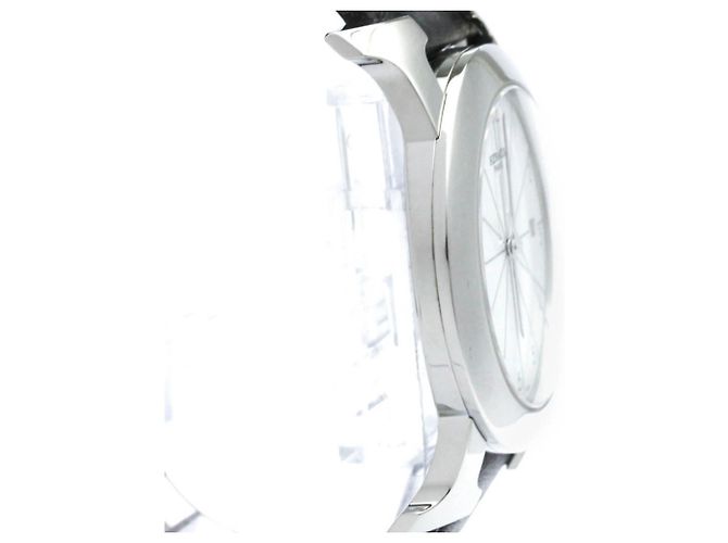 Hermès Hermes Heure H Ronde Quartz Acciaio Inossidabile e Pelle 40 - vista 5