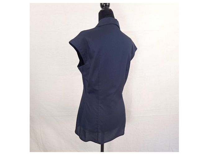 Gianni Versace Couture camicia navy blue 1990s Blu navy - vista 2