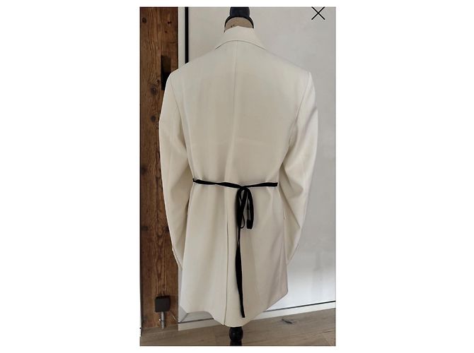 Blazer Off-White Ann Demeulemeester Blanco - vista 8