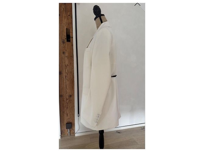 Blazer Off-White Ann Demeulemeester Blanco - vista 9