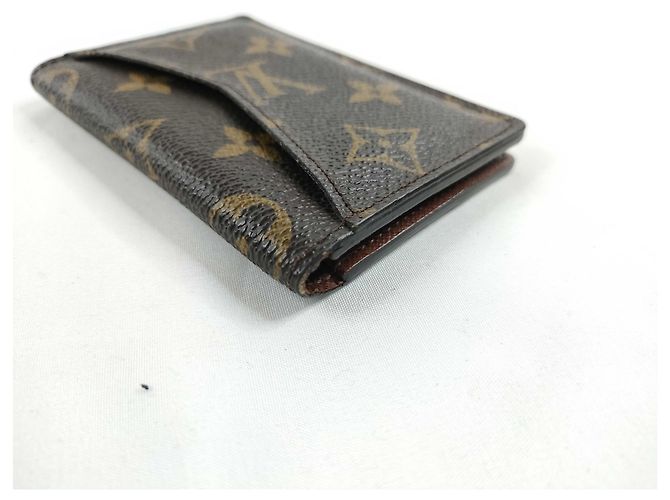 Organizer Portafoglio Louis Vuitton Canvas mini Marrone - vista 3
