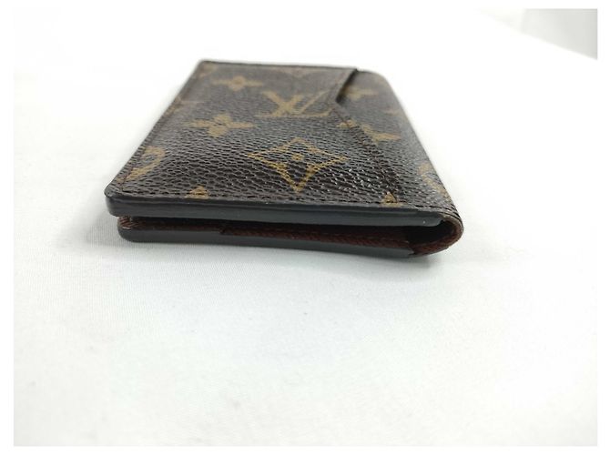 Organizer Portafoglio Louis Vuitton Canvas mini Marrone - vista 5