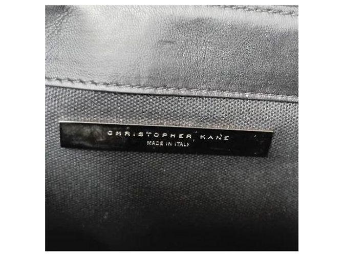 Bolso de hombro de tela negro Christopher Kane - vista 3