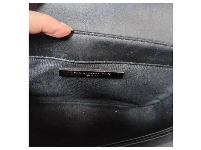 Bolso de hombro de tela negro Christopher Kane - vista 8