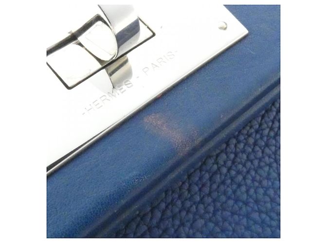 Hermès Borsa Hermes in pelle Swift blu profondo Blu scuro - vista 4