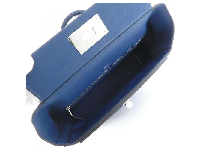 Hermès Borsa Hermes in pelle Swift blu profondo Blu scuro - vista 8