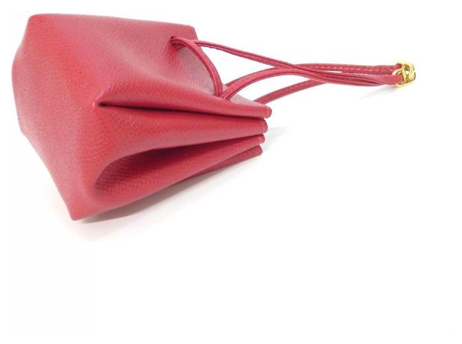 Hermès Pochette borsa a mano Hermes Vespa 032784CC Rosso - vista 2