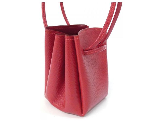 Hermès Pochette borsa a mano Hermes Vespa 032784CC Rosso - vista 3