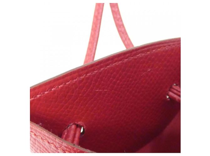 Hermès Pochette borsa a mano Hermes Vespa 032784CC Rosso - vista 7