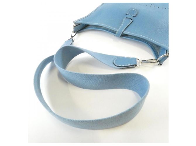 Hermès Borsa a Spalla Hermes Evelyne 2 PM Blu - vista 7