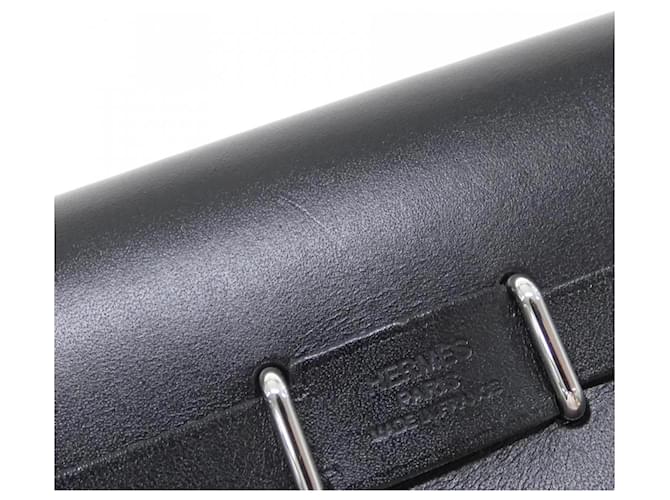 Hermès Borsa a tracolla Hermes Herbag Zip Nero Crudo - vista 5