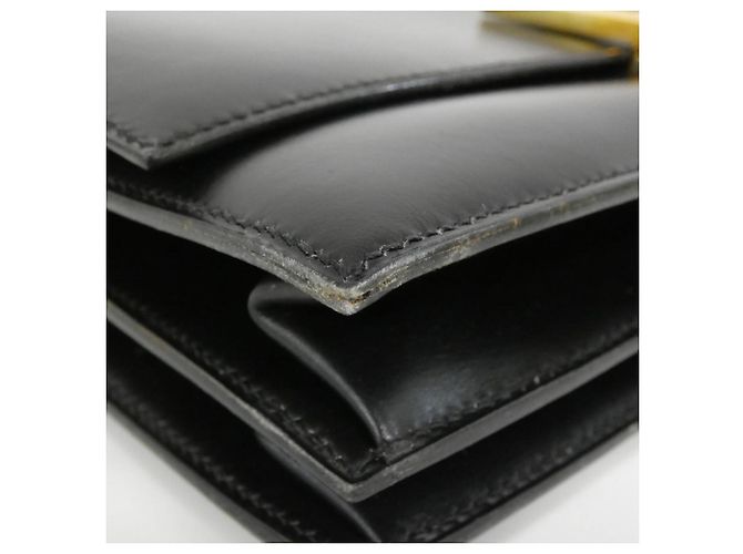 Borsa Hermès Ege in pelle di vitello box nera Nero - vista 3