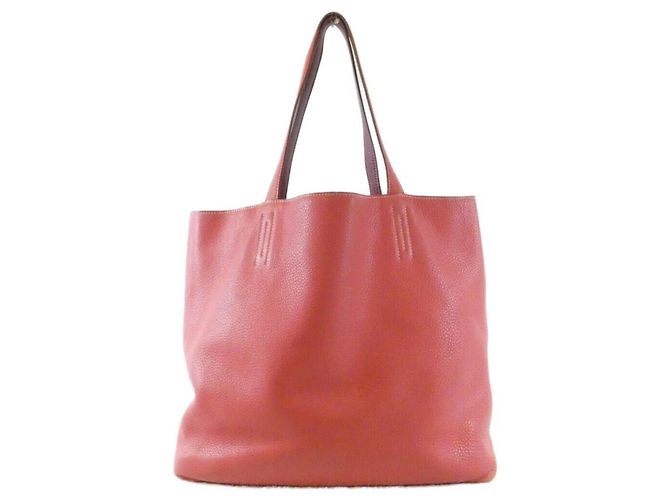 Hermès Hermes Double Sens Handtasche Rot - Ansicht 2