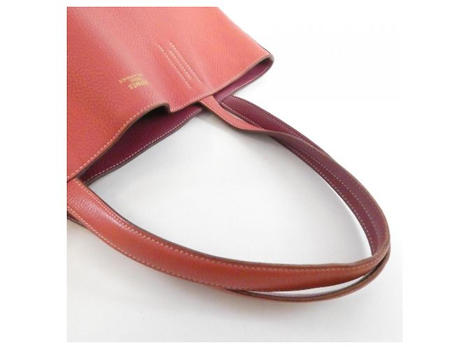 Hermès Hermes Double Sens Handtasche Rot - Ansicht 5