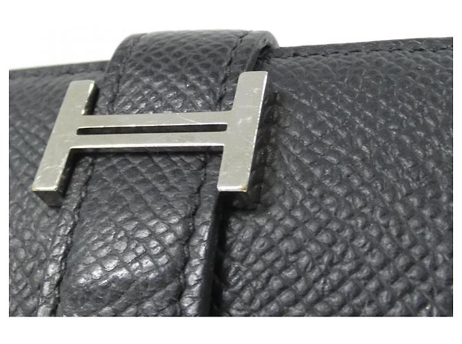 Portafoglio Compatto Hermès Bearn Nero - vista 5