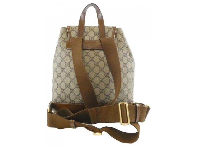 Gucci 674147 92THG Zaino Marrone Beige - vista 2