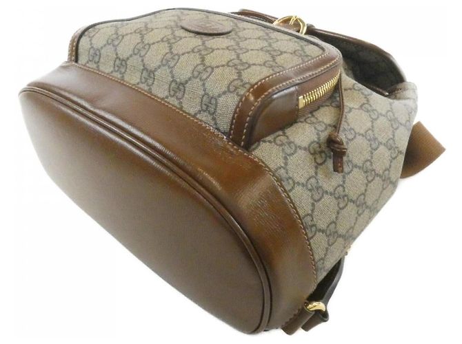 Gucci 674147 92THG Zaino Marrone Beige - vista 3