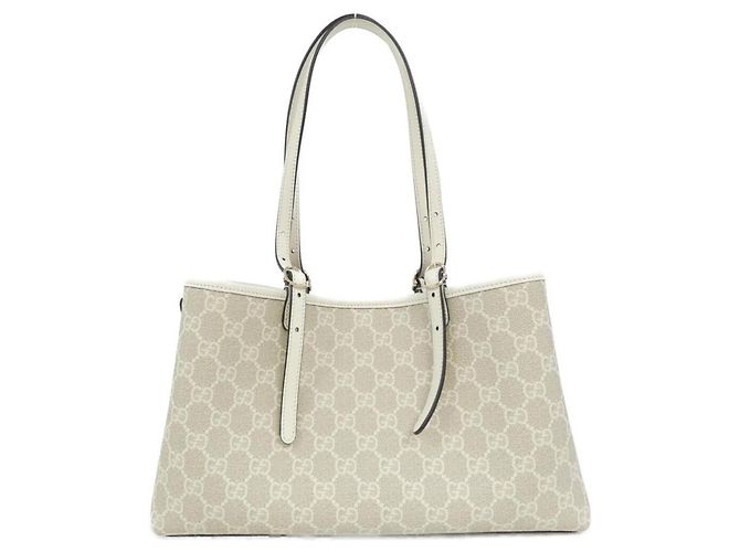 Borsa Gucci GG Emblem Beige D'oro - vista 2