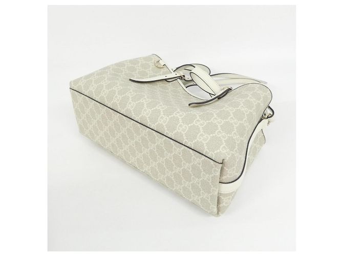 Borsa Gucci GG Emblem Beige D'oro - vista 3