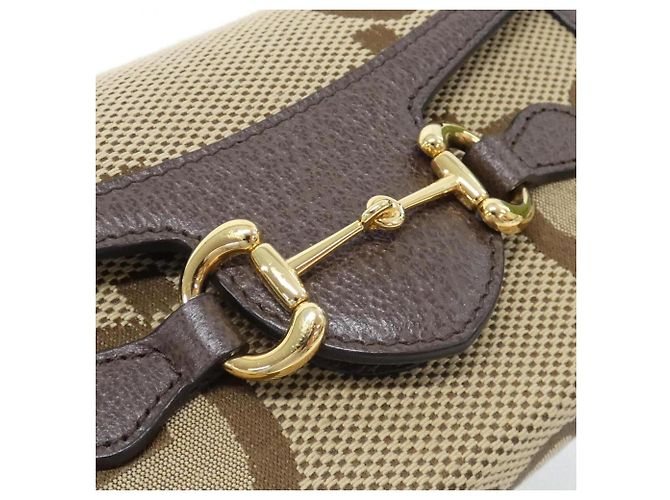 Borsa a tracolla Gucci HORSEBIT 1955 Marrone Cammello - vista 4