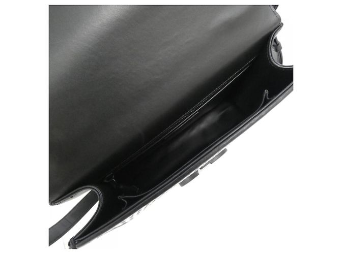 Borsa a tracolla Christian Dior 30 Montaigne Nero Bianco - vista 6