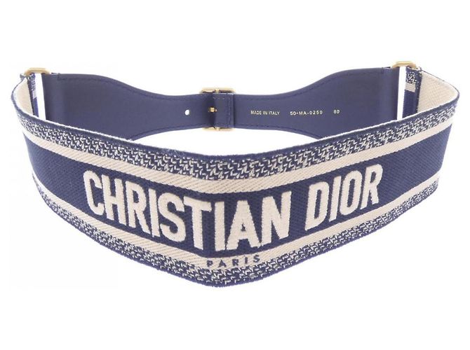 Gürtel Christian Dior 50-MA-0250 Schwarz Beige - Ansicht 2