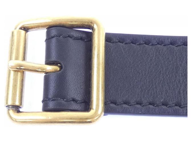 Gürtel Christian Dior 50-MA-0250 Schwarz Beige - Ansicht 3