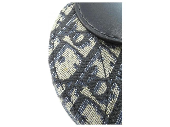 Christian Dior DIOR OBLIQUE Saddle Mini Shoulder Bag Blu - vista 4