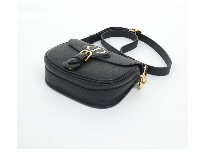 Borsa a tracolla piccola Christian Dior Bobby Nero - vista 3