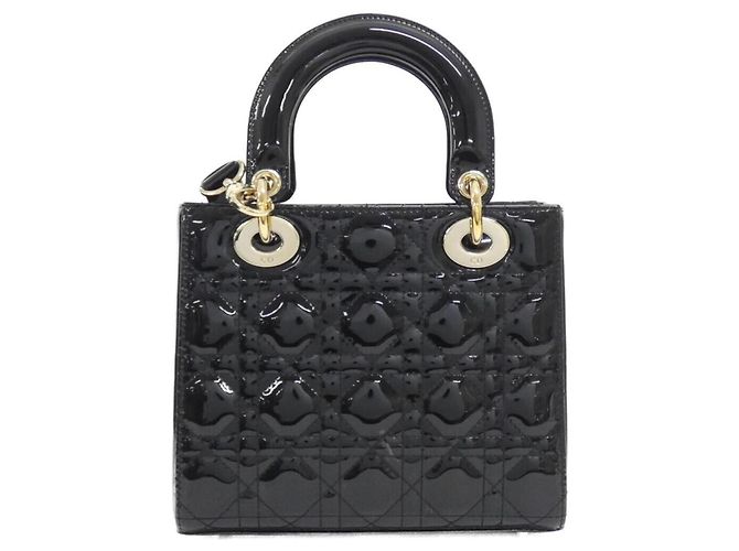 Borsa a mano piccola Lady Christian Dior Nero - vista 2