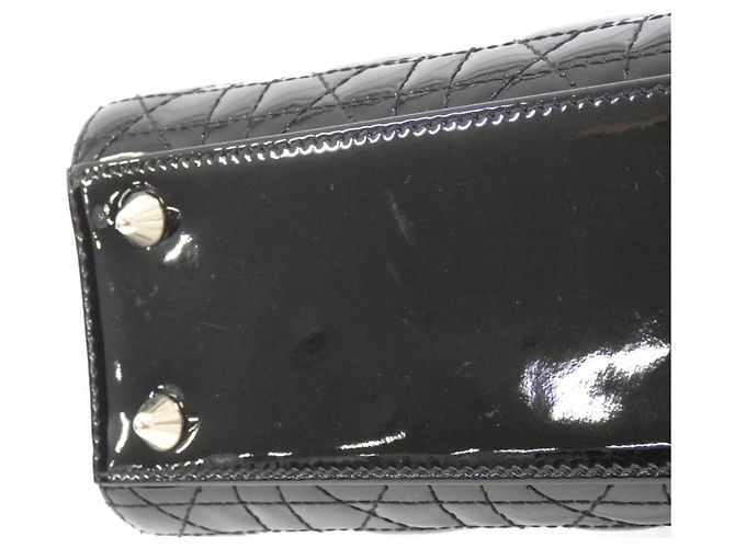 Borsa a mano piccola Lady Christian Dior Nero - vista 3