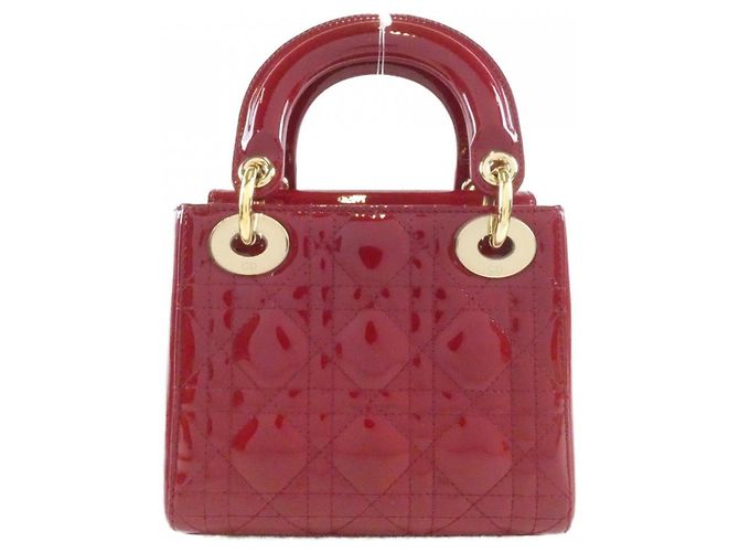 Mini borsa Christian Dior Lady Rosso - vista 2
