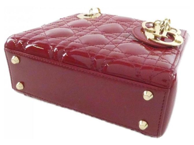 Mini borsa Christian Dior Lady Rosso - vista 3