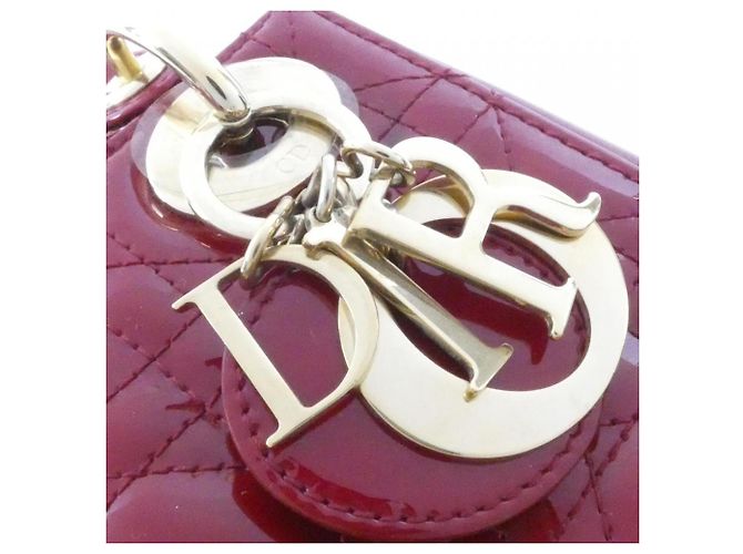 Mini borsa Christian Dior Lady Rosso - vista 6