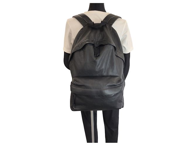 Zaino BALENCIAGA Explorer in pelle nera Nero - vista 7
