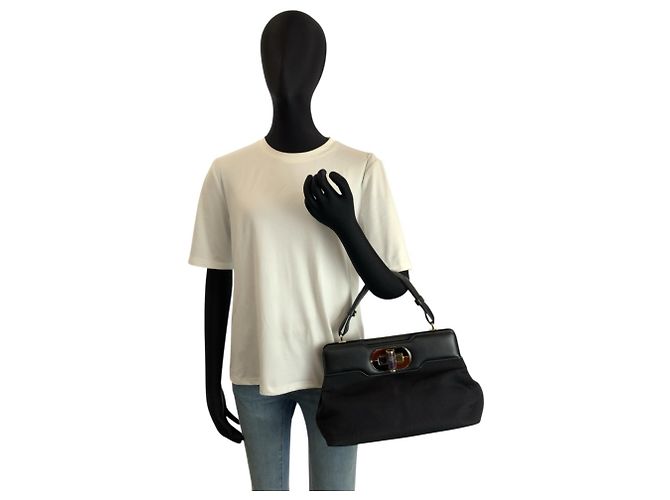 Bulgari Bolso de cuero negro Bvlgari Isabella Rossellini - vista 6