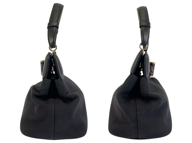Bulgari Bolso de cuero negro Bvlgari Isabella Rossellini - vista 7