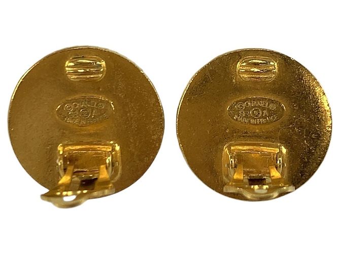 Orecchini CHANEL Coco Mark placcati in legno nero e oro per donna - vista 3