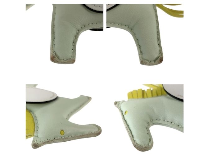 Hermès Charm per borsa Hermes Rodeo Pegasus PM Bianco D'oro - vista 4
