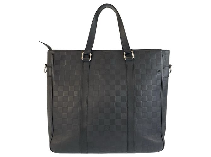 Borsa Tote Louis Vuitton Damier Infini Tadao PM Nero - vista 2