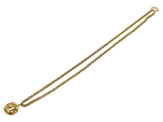 Timeless Collana Chanel Vintage Openwork Ball placcata oro D'oro - vista 4